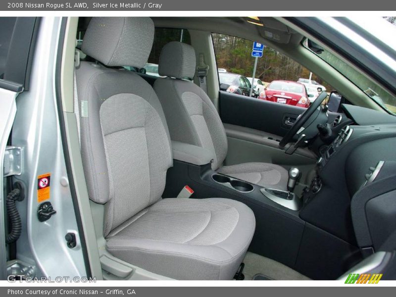 Silver Ice Metallic / Gray 2008 Nissan Rogue SL AWD