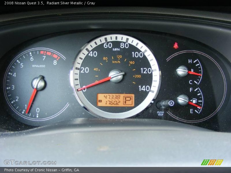 Radiant Silver Metallic / Gray 2008 Nissan Quest 3.5