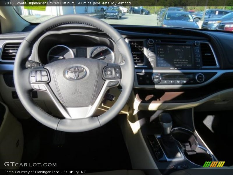 Alumina Jade Metallic / Almond 2016 Toyota Highlander Limited Platinum