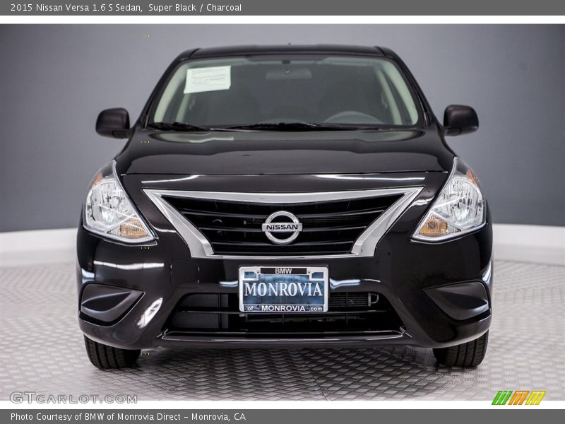 Super Black / Charcoal 2015 Nissan Versa 1.6 S Sedan