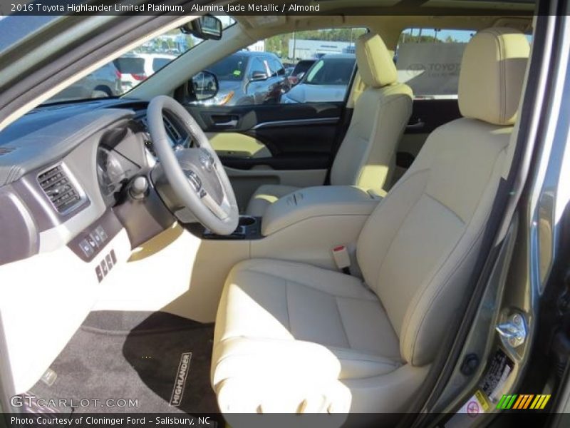 Alumina Jade Metallic / Almond 2016 Toyota Highlander Limited Platinum