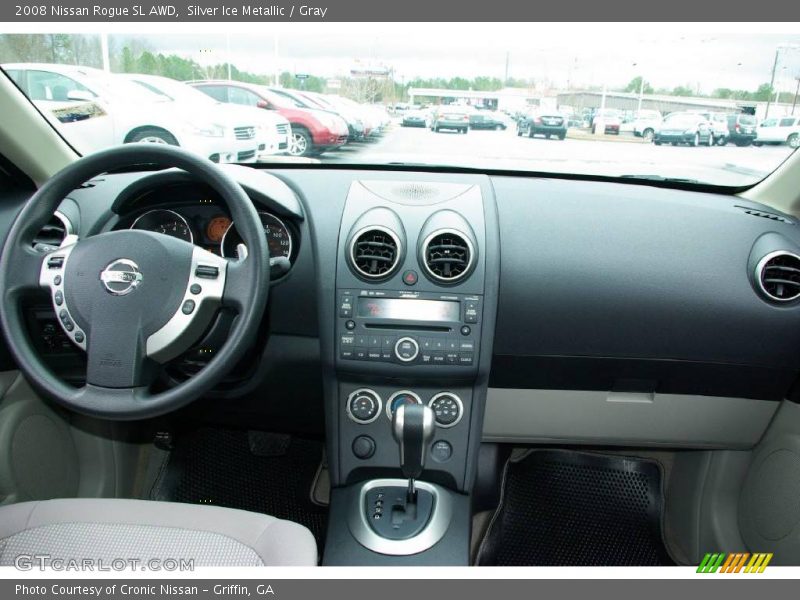 Silver Ice Metallic / Gray 2008 Nissan Rogue SL AWD
