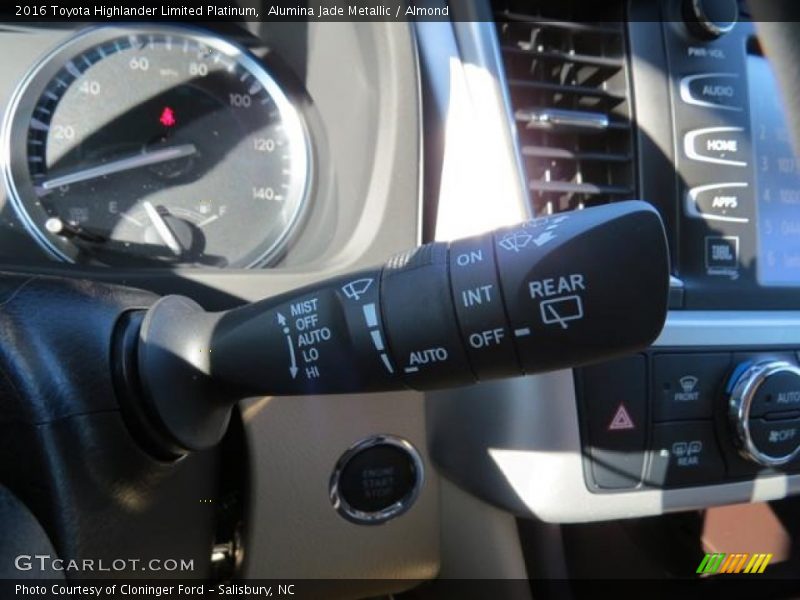 Alumina Jade Metallic / Almond 2016 Toyota Highlander Limited Platinum