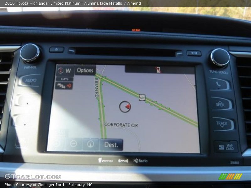 Alumina Jade Metallic / Almond 2016 Toyota Highlander Limited Platinum