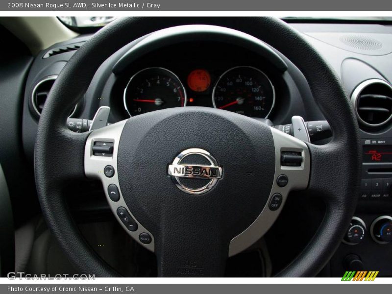 Silver Ice Metallic / Gray 2008 Nissan Rogue SL AWD