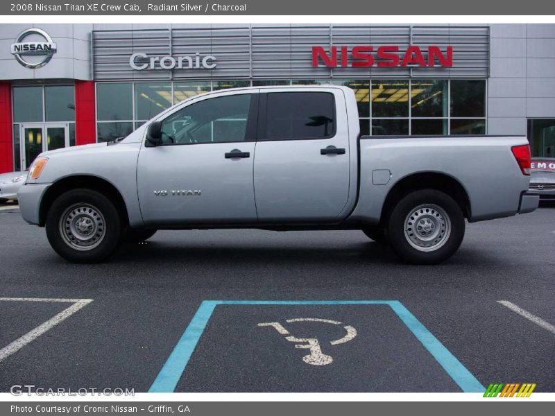Radiant Silver / Charcoal 2008 Nissan Titan XE Crew Cab