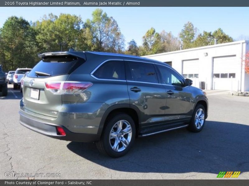 Alumina Jade Metallic / Almond 2016 Toyota Highlander Limited Platinum