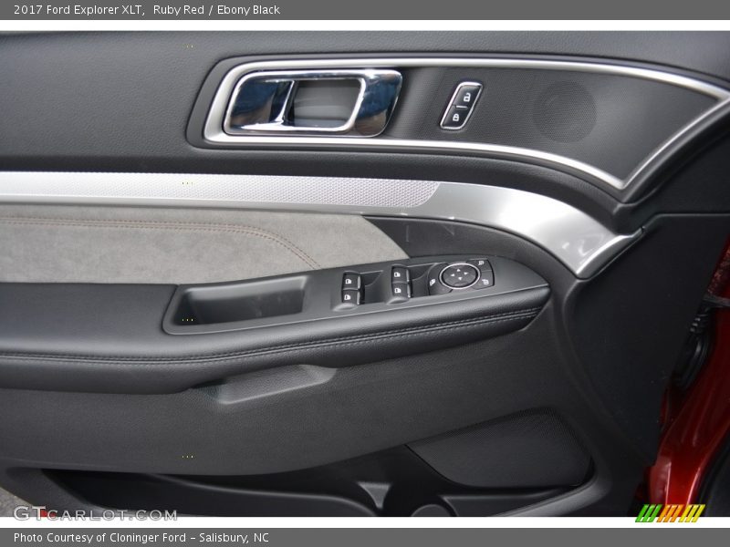 Ruby Red / Ebony Black 2017 Ford Explorer XLT