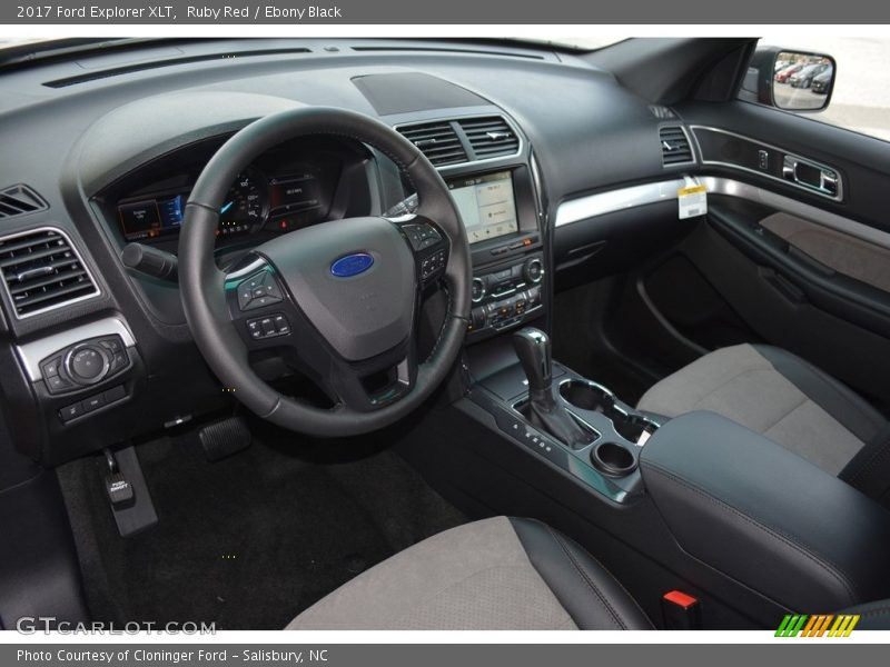 Ruby Red / Ebony Black 2017 Ford Explorer XLT