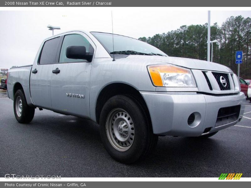 Radiant Silver / Charcoal 2008 Nissan Titan XE Crew Cab