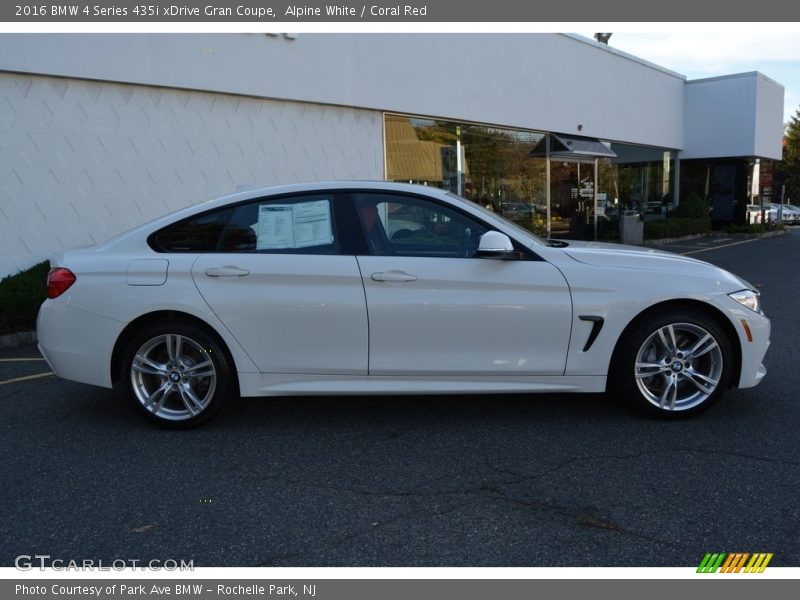 Alpine White / Coral Red 2016 BMW 4 Series 435i xDrive Gran Coupe