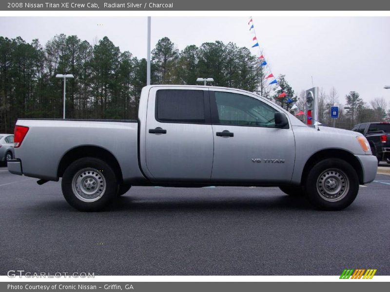 Radiant Silver / Charcoal 2008 Nissan Titan XE Crew Cab