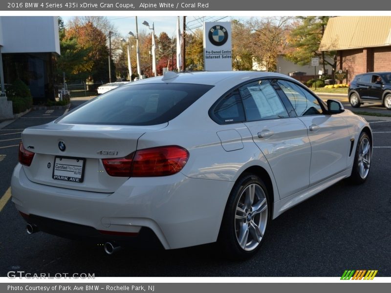 Alpine White / Coral Red 2016 BMW 4 Series 435i xDrive Gran Coupe