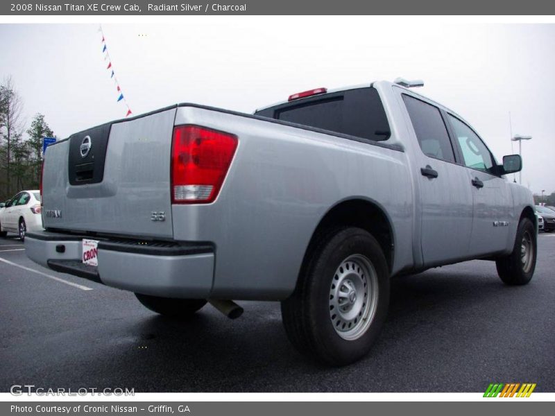Radiant Silver / Charcoal 2008 Nissan Titan XE Crew Cab