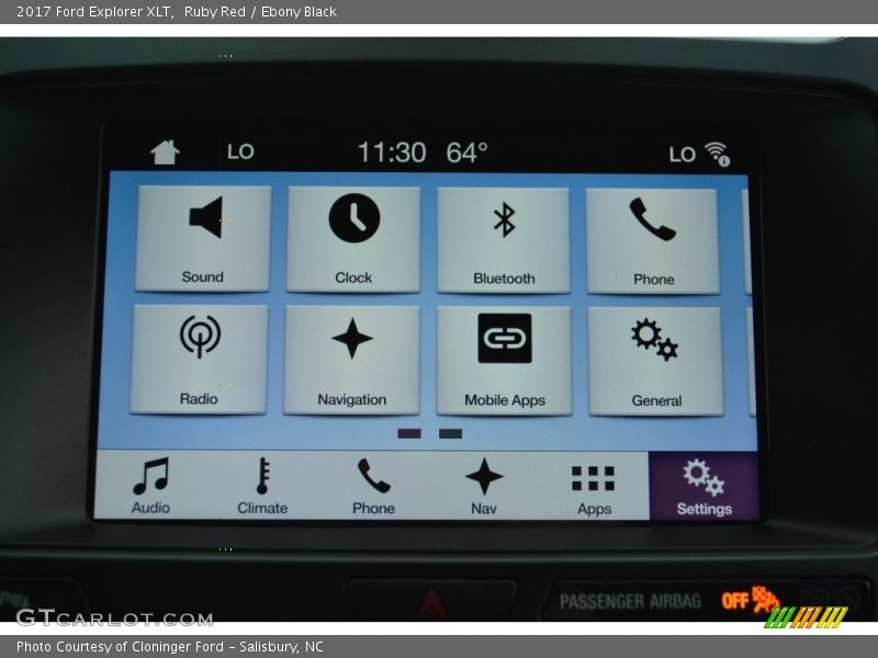 Ruby Red / Ebony Black 2017 Ford Explorer XLT