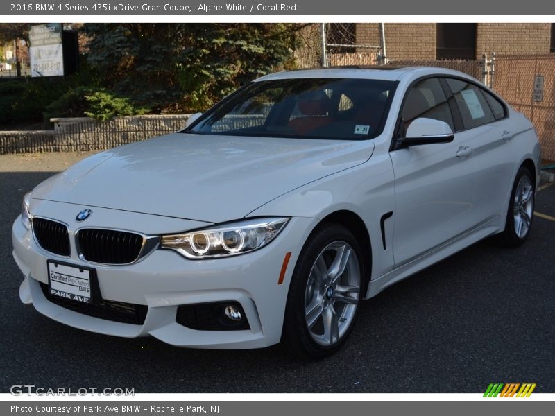 Alpine White / Coral Red 2016 BMW 4 Series 435i xDrive Gran Coupe