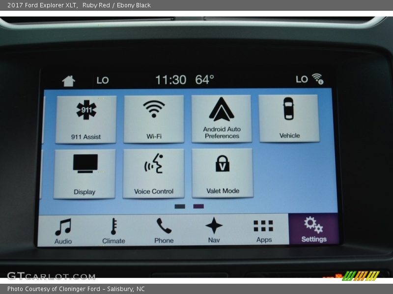 Ruby Red / Ebony Black 2017 Ford Explorer XLT
