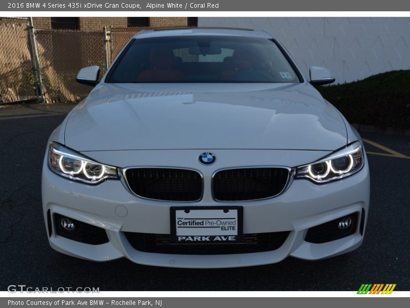 Alpine White / Coral Red 2016 BMW 4 Series 435i xDrive Gran Coupe