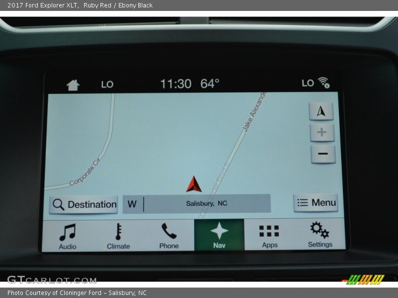 Ruby Red / Ebony Black 2017 Ford Explorer XLT