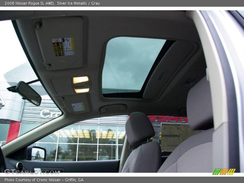 Silver Ice Metallic / Gray 2008 Nissan Rogue SL AWD