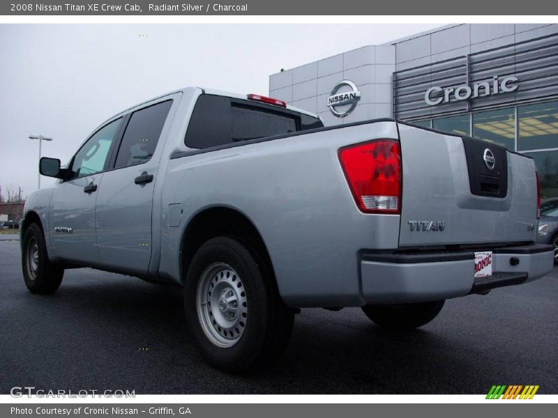 Radiant Silver / Charcoal 2008 Nissan Titan XE Crew Cab
