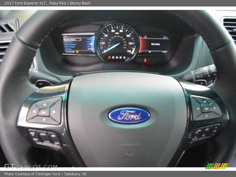 Ruby Red / Ebony Black 2017 Ford Explorer XLT