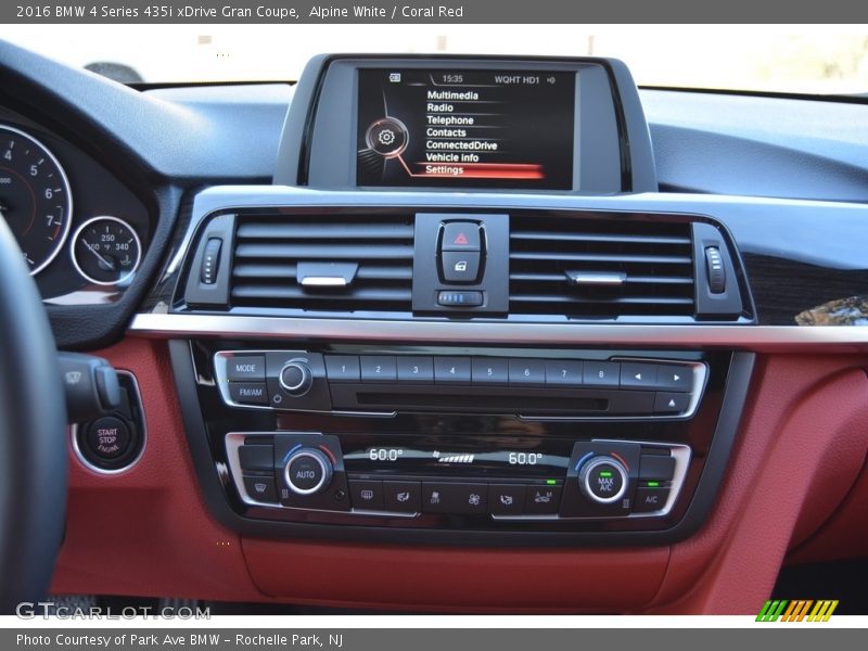 Alpine White / Coral Red 2016 BMW 4 Series 435i xDrive Gran Coupe