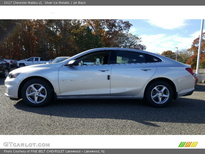 Silver Ice Metallic / Jet Black 2017 Chevrolet Malibu LS