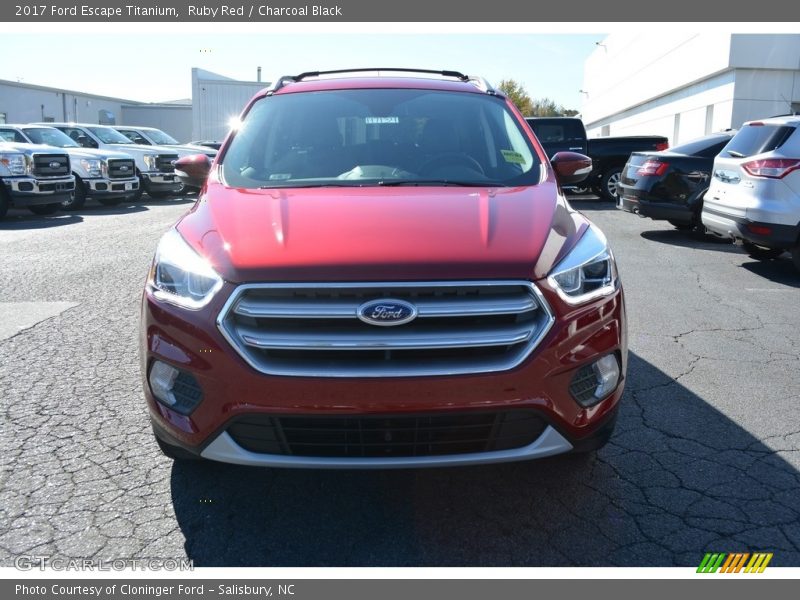 Ruby Red / Charcoal Black 2017 Ford Escape Titanium