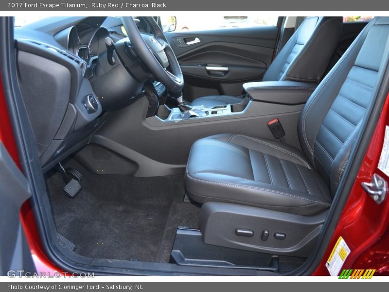 Ruby Red / Charcoal Black 2017 Ford Escape Titanium