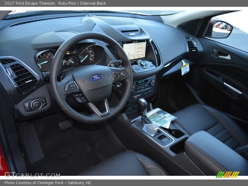 Ruby Red / Charcoal Black 2017 Ford Escape Titanium