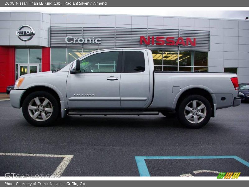 Radiant Silver / Almond 2008 Nissan Titan LE King Cab
