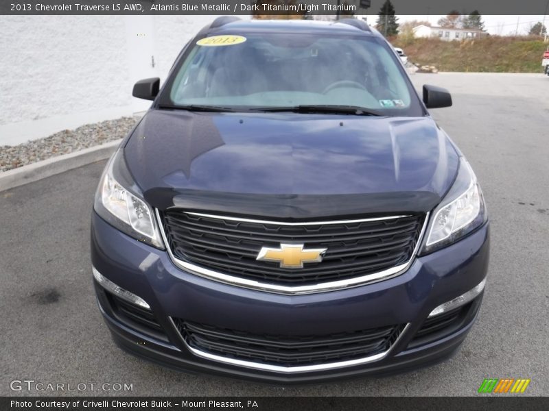 Atlantis Blue Metallic / Dark Titanium/Light Titanium 2013 Chevrolet Traverse LS AWD