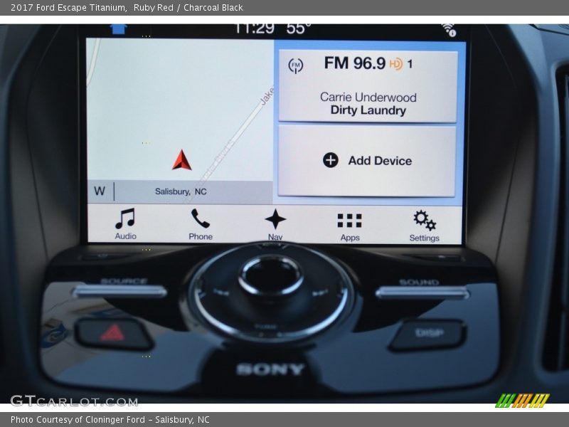 Ruby Red / Charcoal Black 2017 Ford Escape Titanium