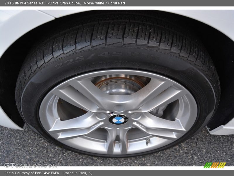 Alpine White / Coral Red 2016 BMW 4 Series 435i xDrive Gran Coupe