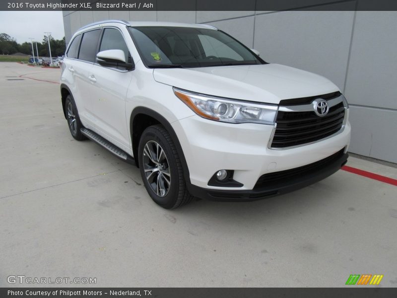 Blizzard Pearl / Ash 2016 Toyota Highlander XLE