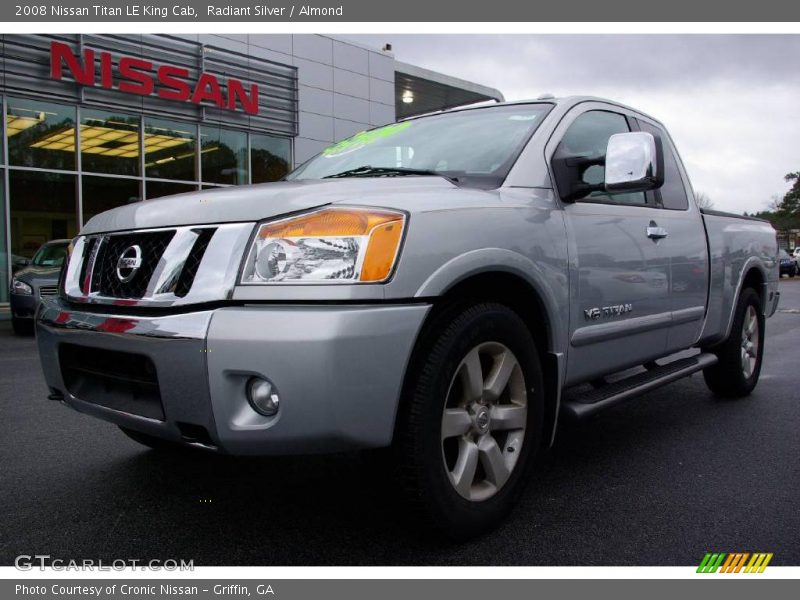 Radiant Silver / Almond 2008 Nissan Titan LE King Cab