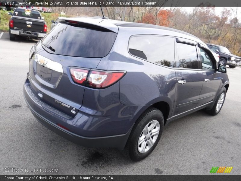 Atlantis Blue Metallic / Dark Titanium/Light Titanium 2013 Chevrolet Traverse LS AWD