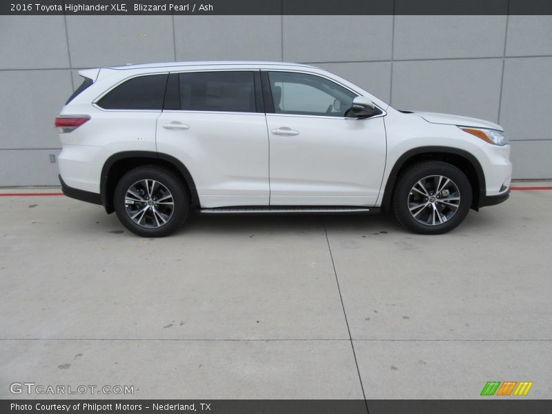 Blizzard Pearl / Ash 2016 Toyota Highlander XLE