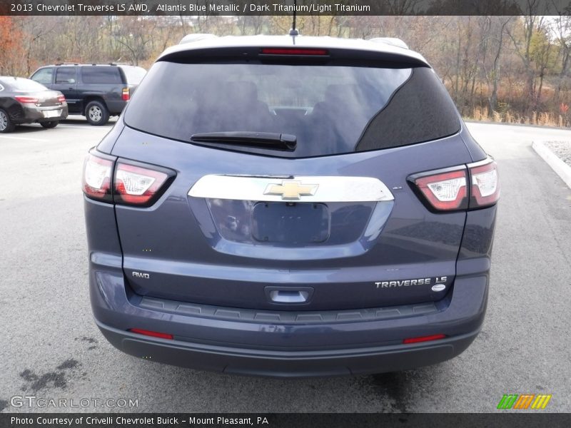 Atlantis Blue Metallic / Dark Titanium/Light Titanium 2013 Chevrolet Traverse LS AWD