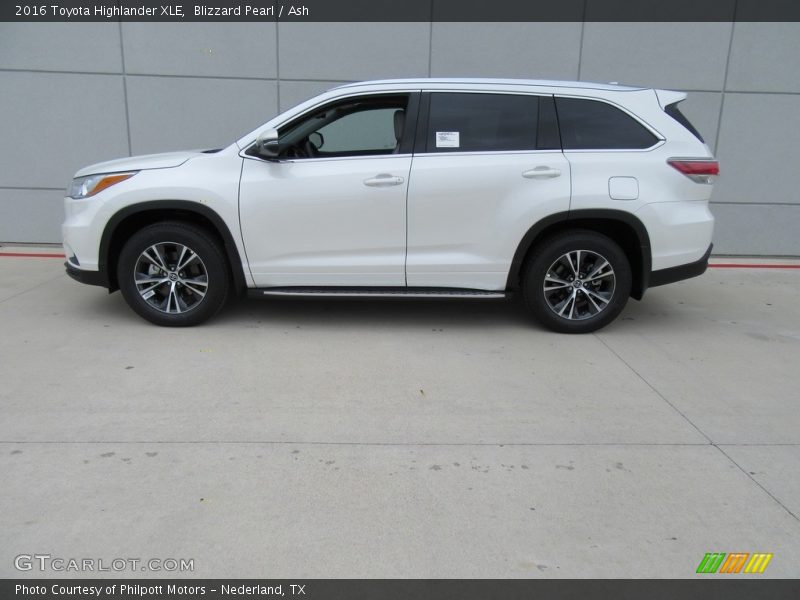 Blizzard Pearl / Ash 2016 Toyota Highlander XLE