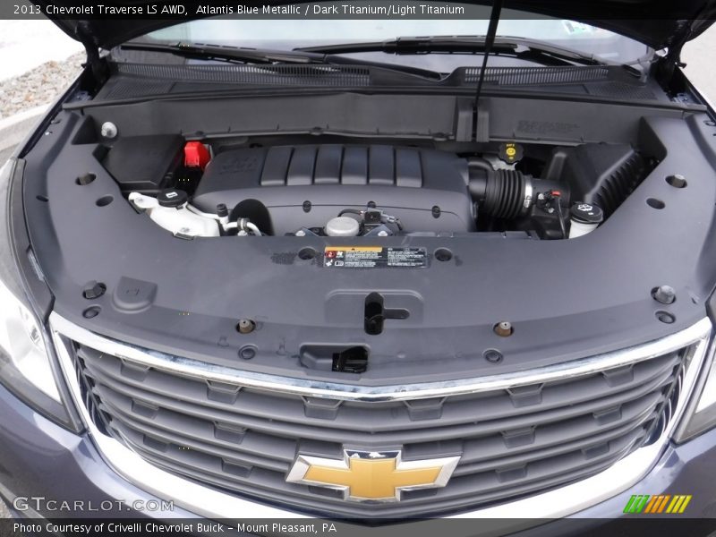 Atlantis Blue Metallic / Dark Titanium/Light Titanium 2013 Chevrolet Traverse LS AWD