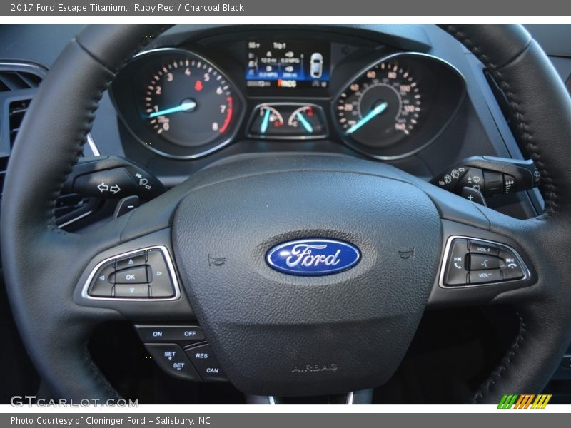 Ruby Red / Charcoal Black 2017 Ford Escape Titanium