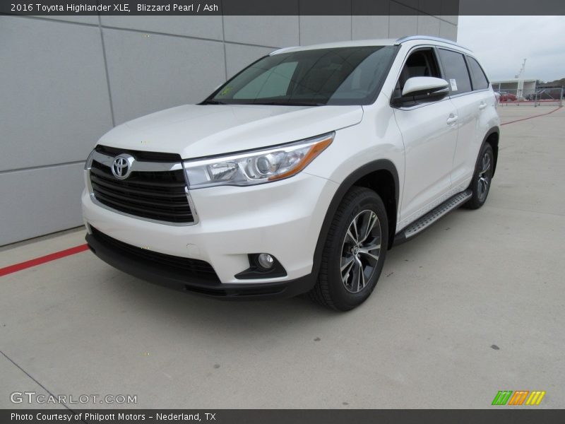 Blizzard Pearl / Ash 2016 Toyota Highlander XLE