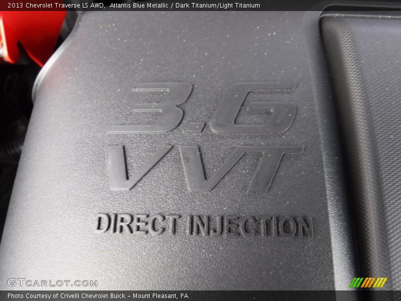 Atlantis Blue Metallic / Dark Titanium/Light Titanium 2013 Chevrolet Traverse LS AWD