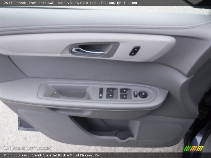 Atlantis Blue Metallic / Dark Titanium/Light Titanium 2013 Chevrolet Traverse LS AWD
