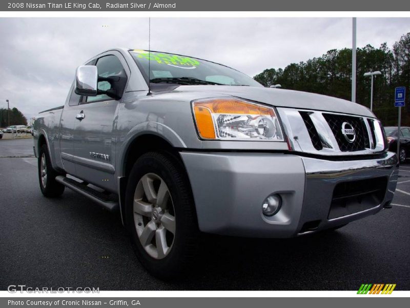 Radiant Silver / Almond 2008 Nissan Titan LE King Cab