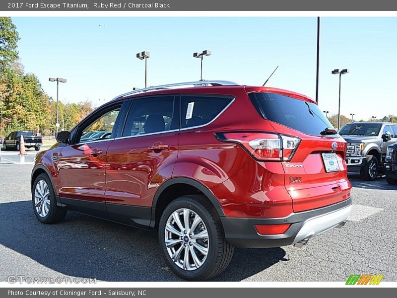 Ruby Red / Charcoal Black 2017 Ford Escape Titanium