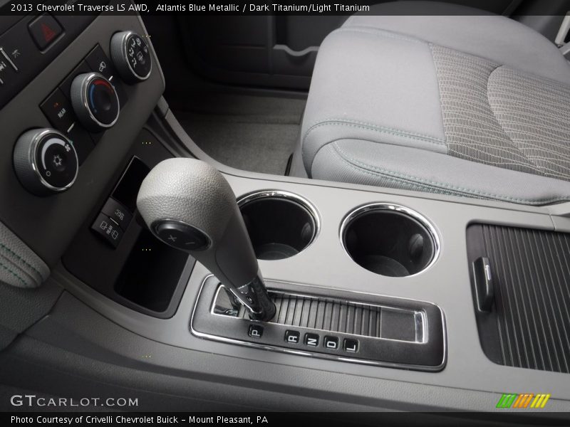 Atlantis Blue Metallic / Dark Titanium/Light Titanium 2013 Chevrolet Traverse LS AWD