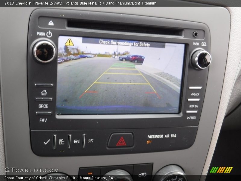 Atlantis Blue Metallic / Dark Titanium/Light Titanium 2013 Chevrolet Traverse LS AWD